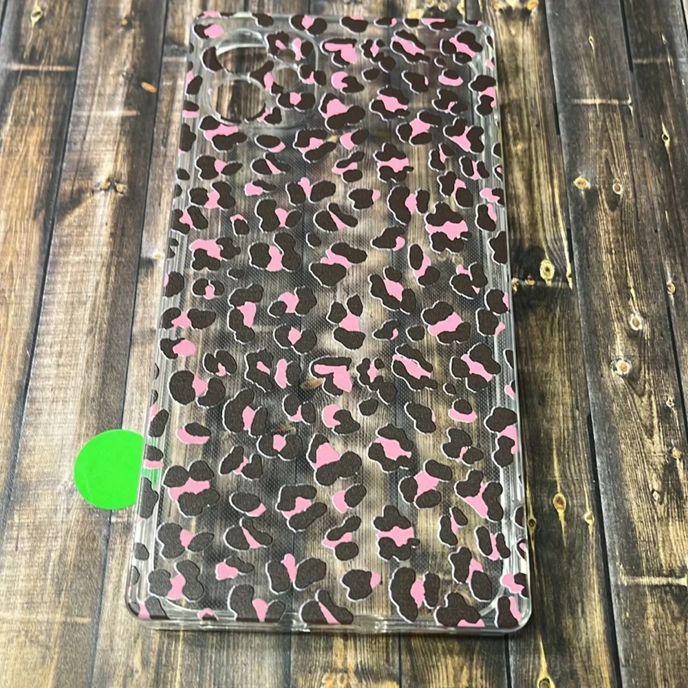 5for$10 Rectangle Phone Case Pink Cheetah iPhone 11 6.1 Phone Case NWT